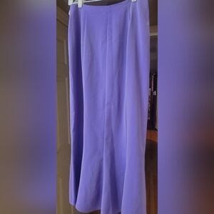 J.W. Treci Lavender Fishtail Maxi Skirt